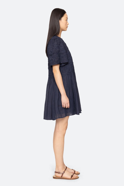 Imogen S/S Dress in Navy