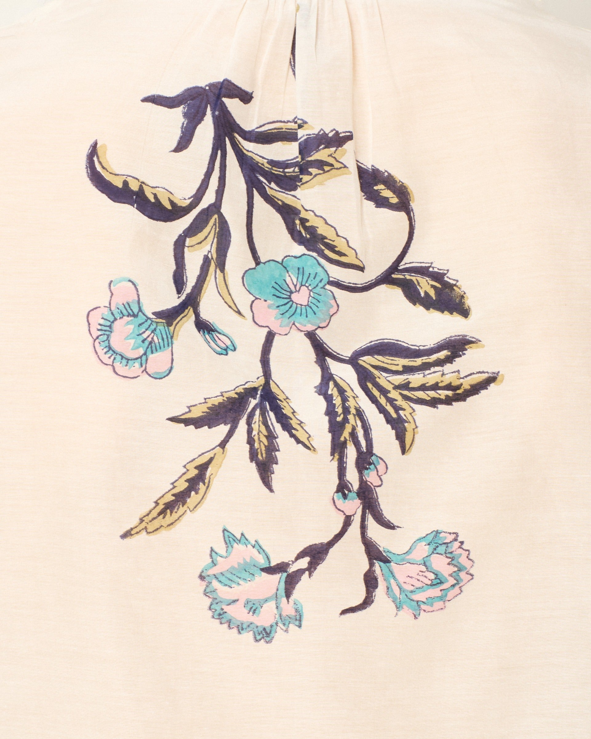 Annabel Misted Lily Shirt in Off-White
