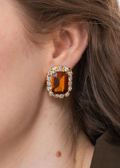 Diana Studs in Topaz