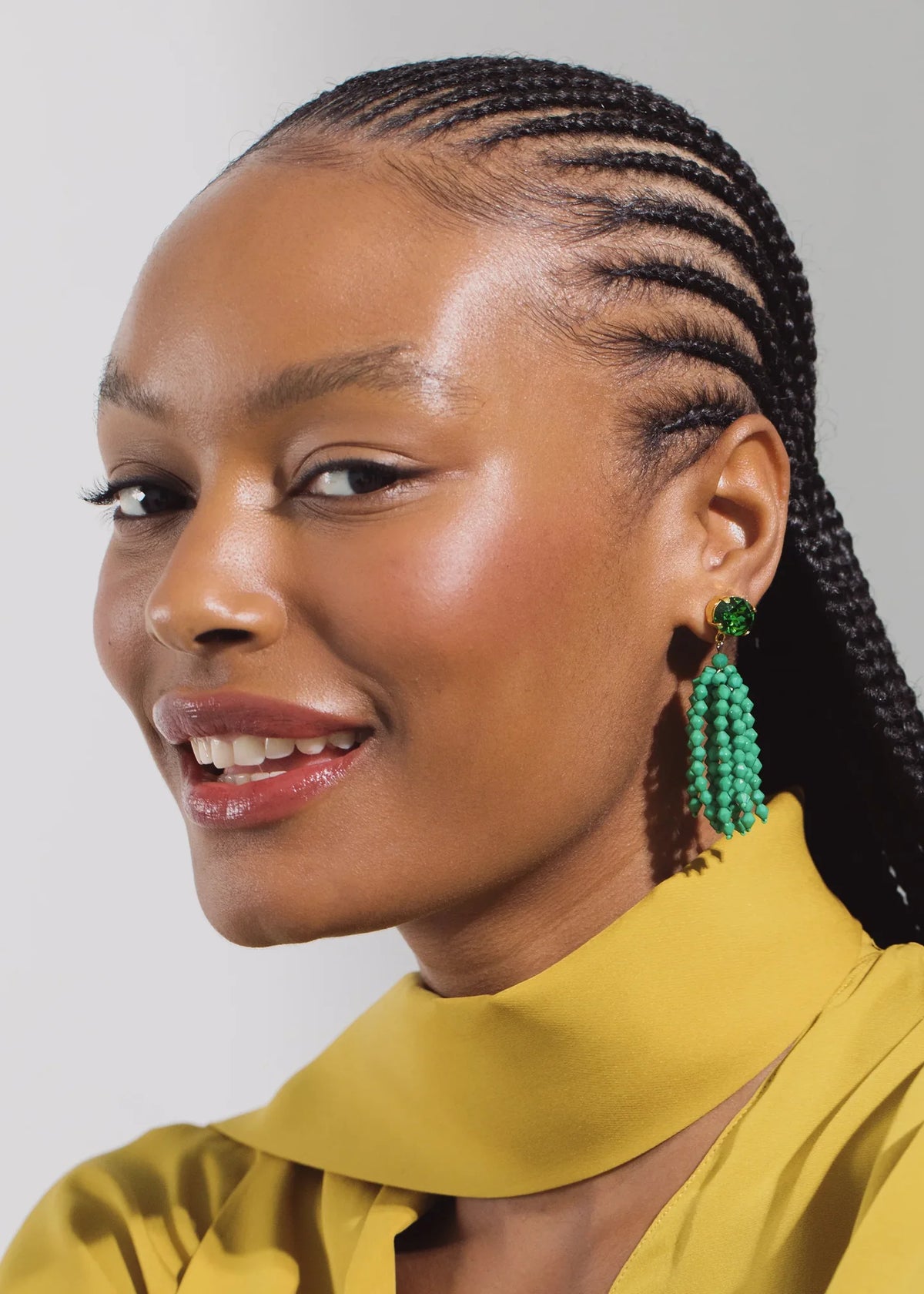Ryah Earrings in Fern
