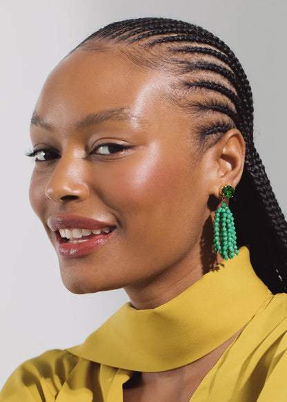 Ryah Earrings in Fern
