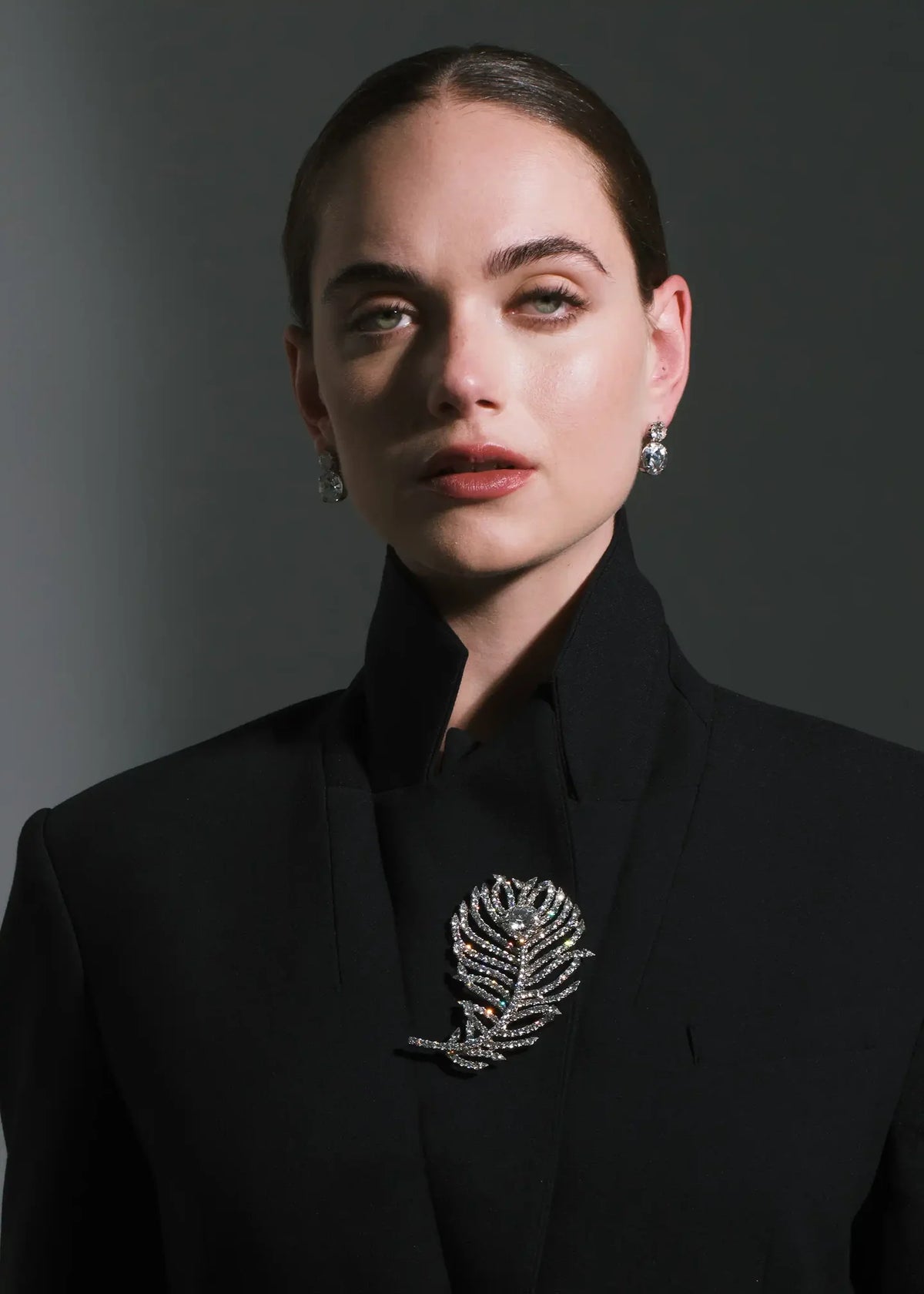 Pluma Brooch in Crystal