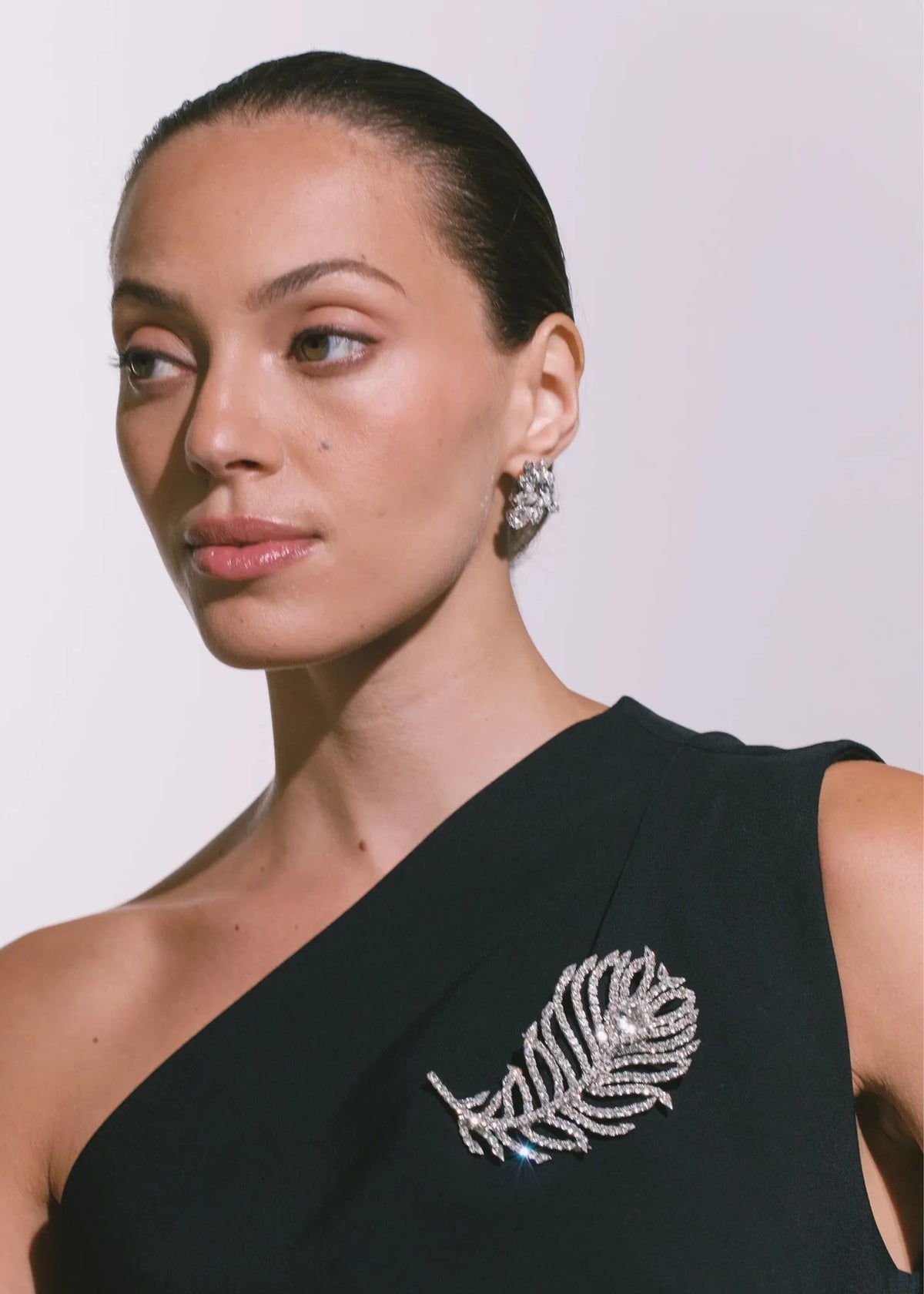 Pluma Brooch in Crystal