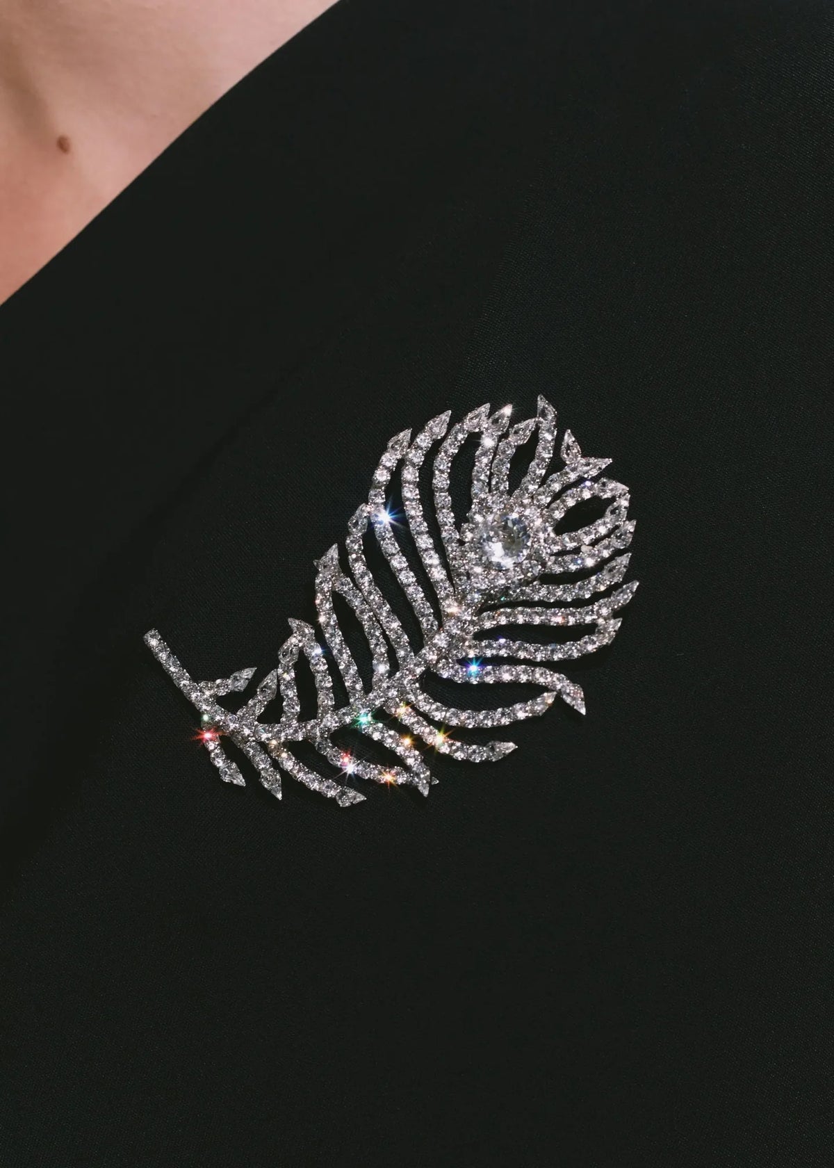 Pluma Brooch in Crystal