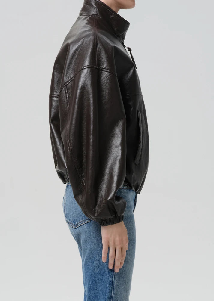 Barracuta Bubble Jacket In Chocolate Dark Brown