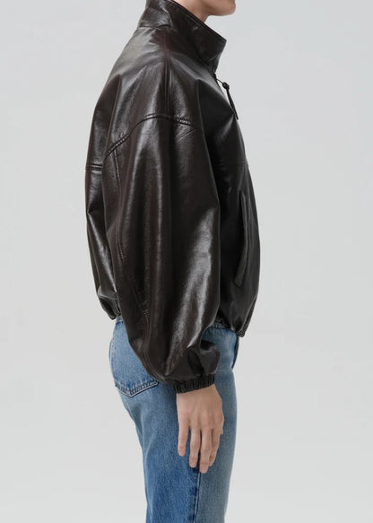 Barracuta Bubble Jacket In Chocolate Dark Brown
