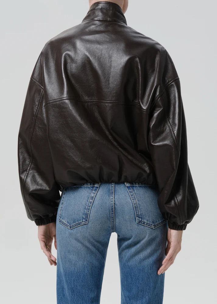 Barracuta Bubble Jacket In Chocolate Dark Brown