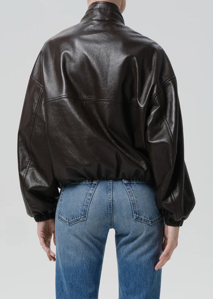 Barracuta Bubble Jacket In Chocolate Dark Brown