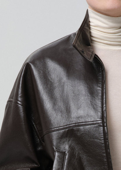 Barracuta Bubble Jacket In Chocolate Dark Brown