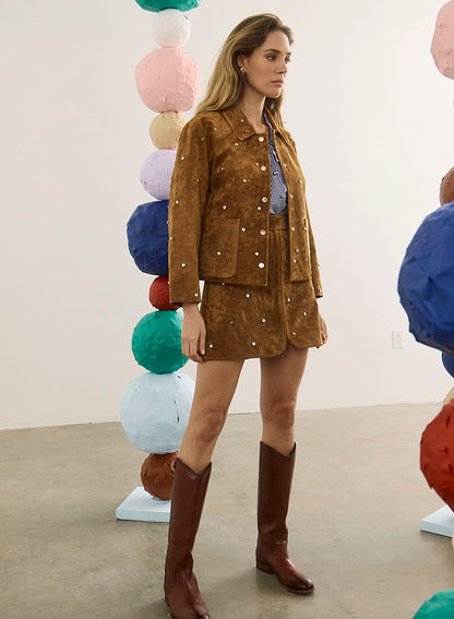 Dottie Skirt in Saddle
