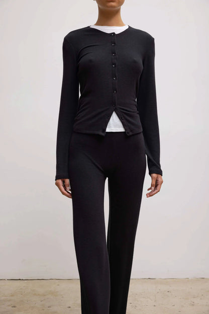 Lauren Classic Cardigan in Black
