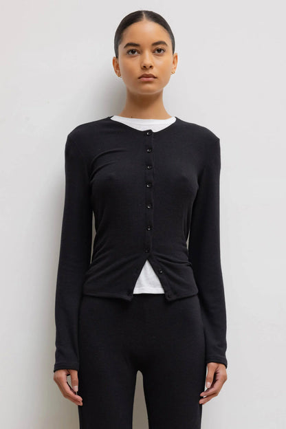 Lauren Classic Cardigan in Black