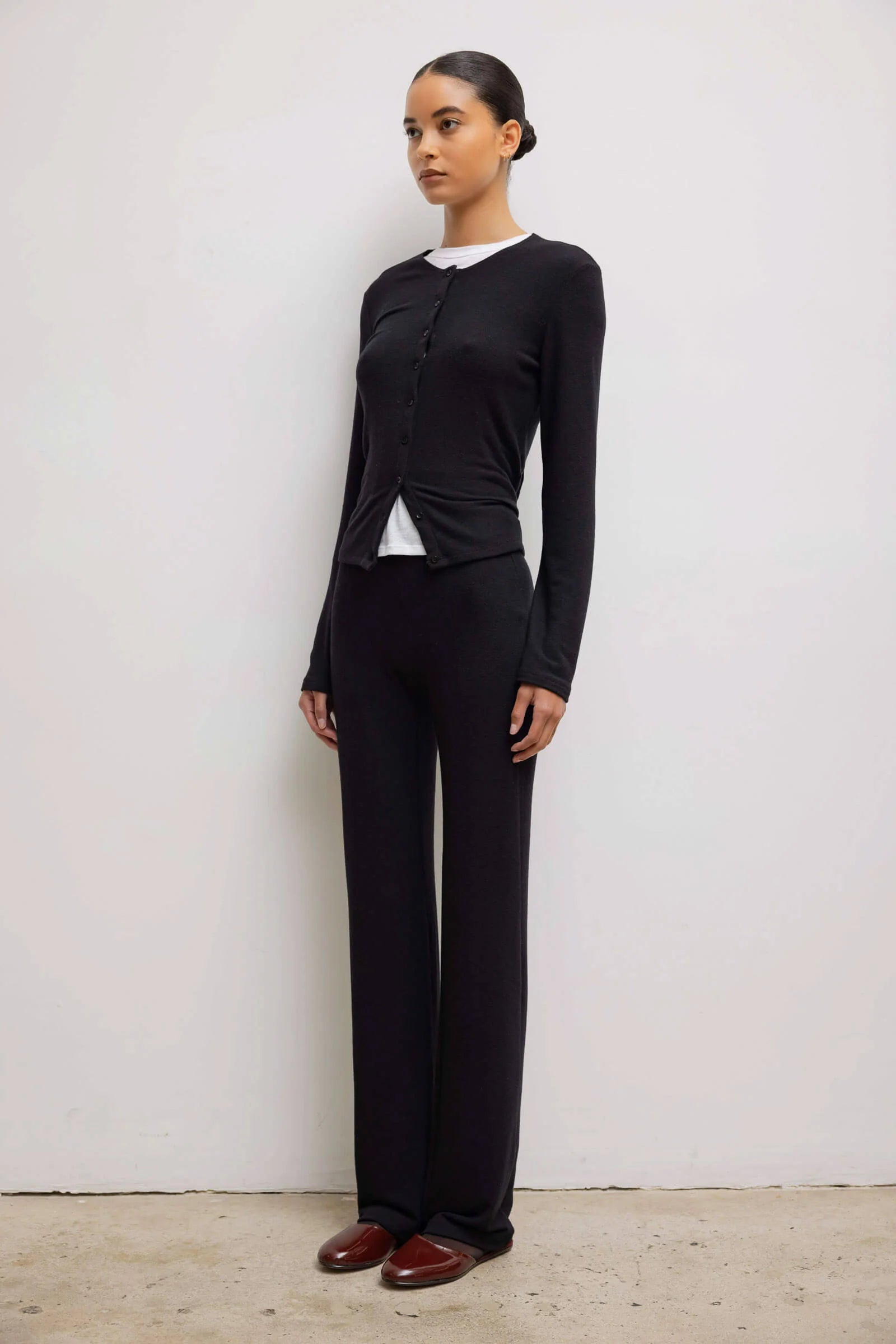 Lauren Classic Cardigan in Black