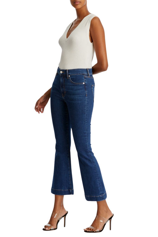 Veronica Beard Carson Ankle Flare in Bright Blue