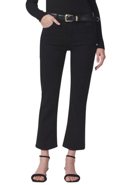 Isola Cropped Boot in Plush Black