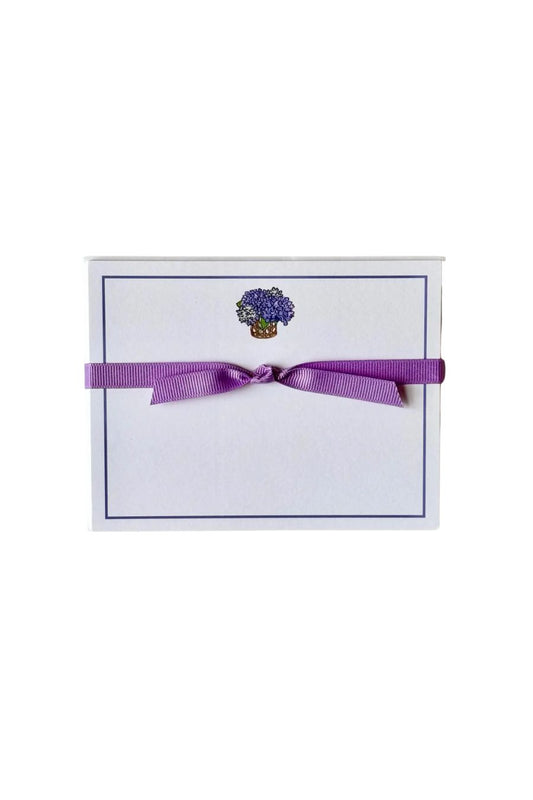 Hydrangea in Vase Flat Note Cards