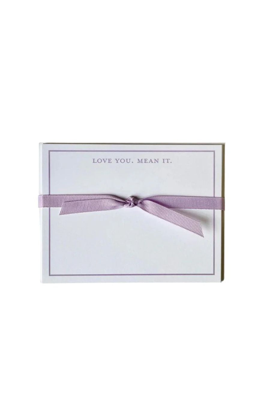Love You Lavender Flat Note Cards