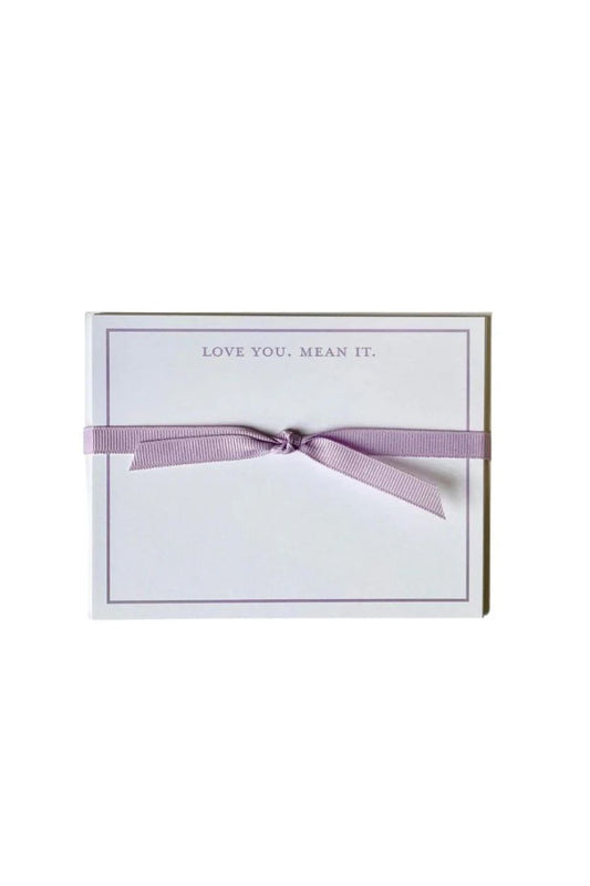 Love You Lavender Flat Note Cards