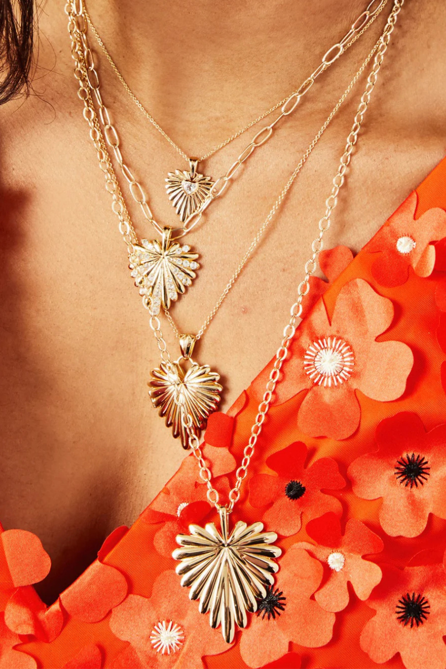 LOVE Petite Embellished Full-Heart Pendant