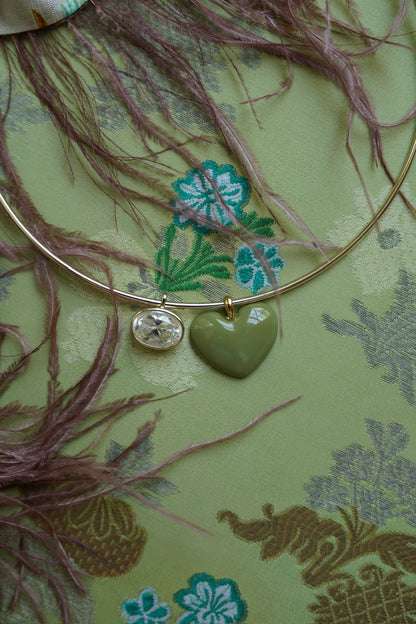 Sage Heart Charm