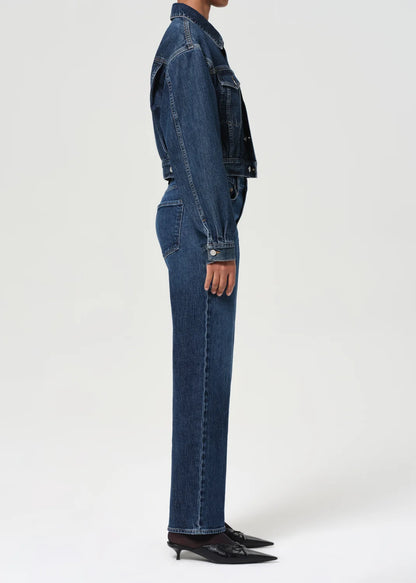 Harper Straight Jean (stretch) in Echo