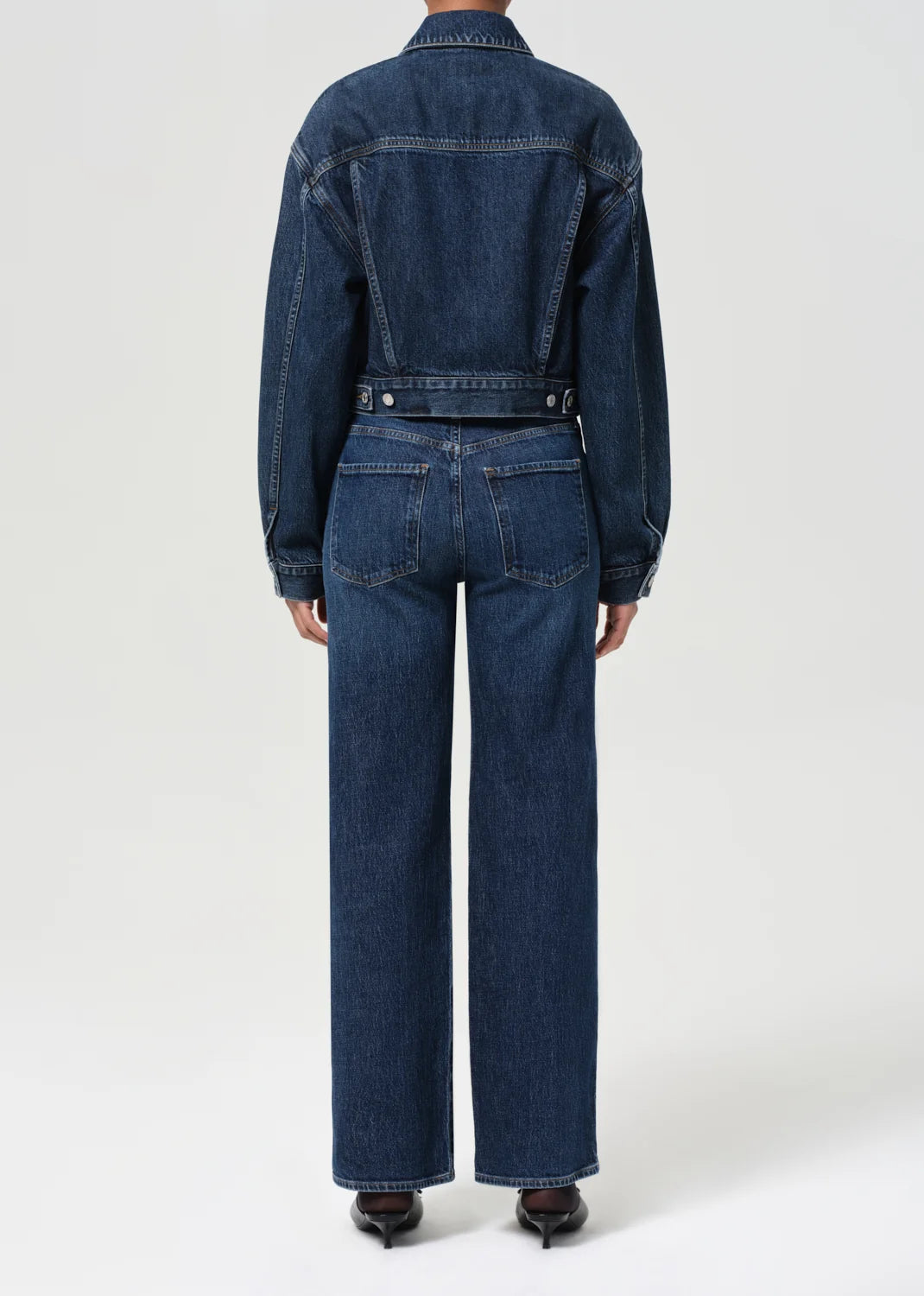 Harper Straight Jean (stretch) in Echo