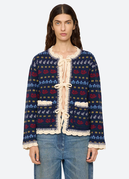 Preston Cardigan in Navy