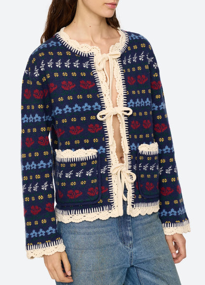 Preston Cardigan in Navy