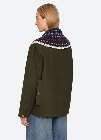 Preston Collar in Navy