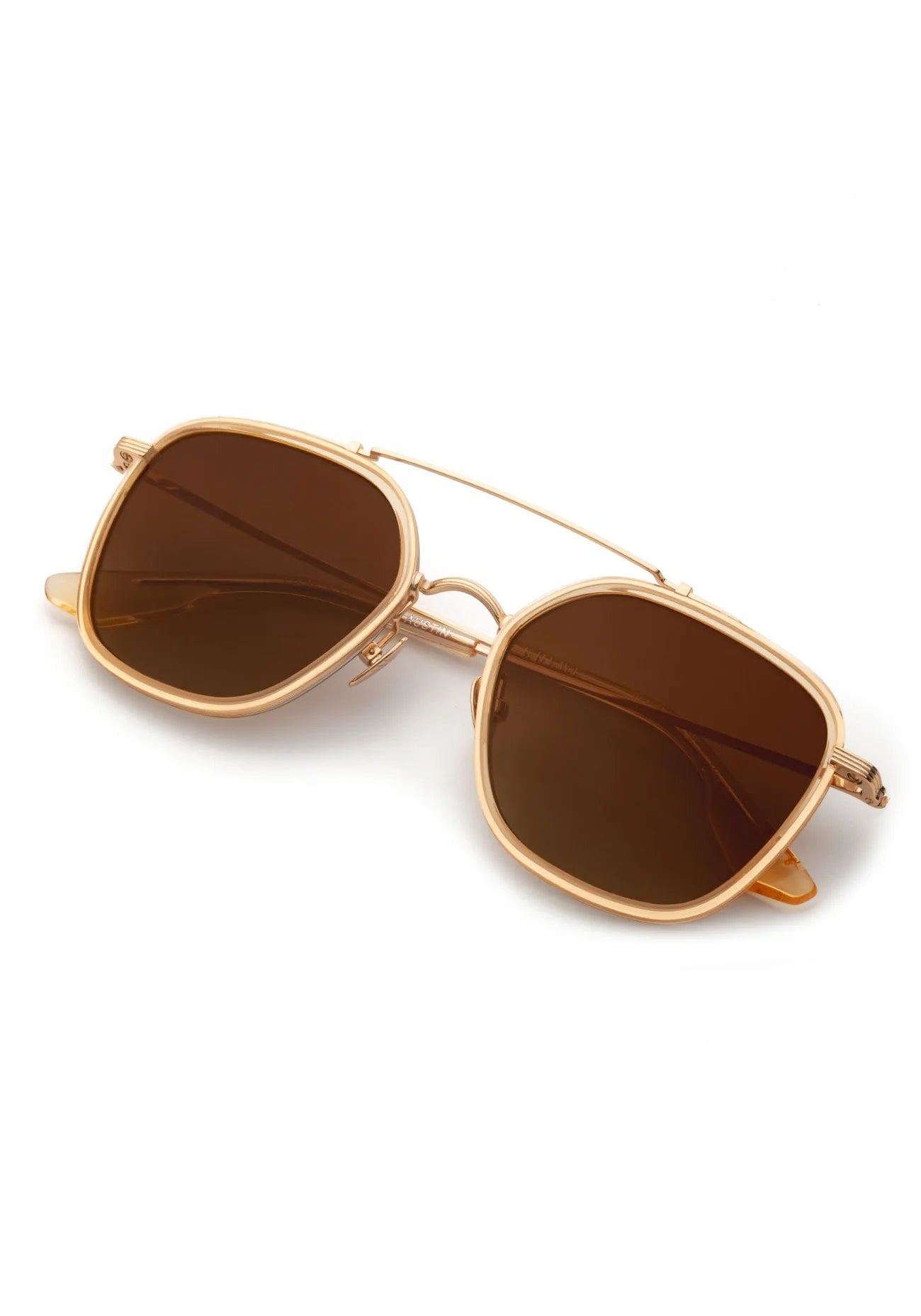 Austin in 18K Titanium + Champagne Polarized