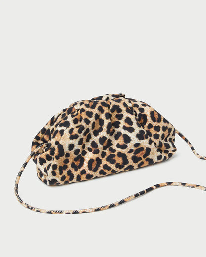 Bailey Leopard Jersey Dome Clutch