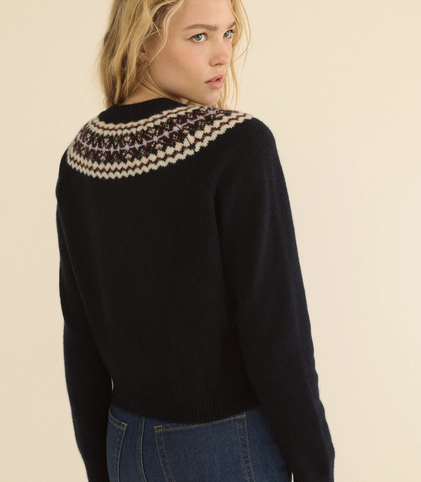 Boniface Cashmere Sweater in Navy