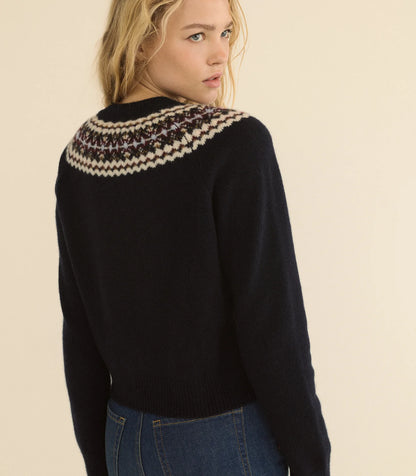 Boniface Cashmere Sweater in Navy