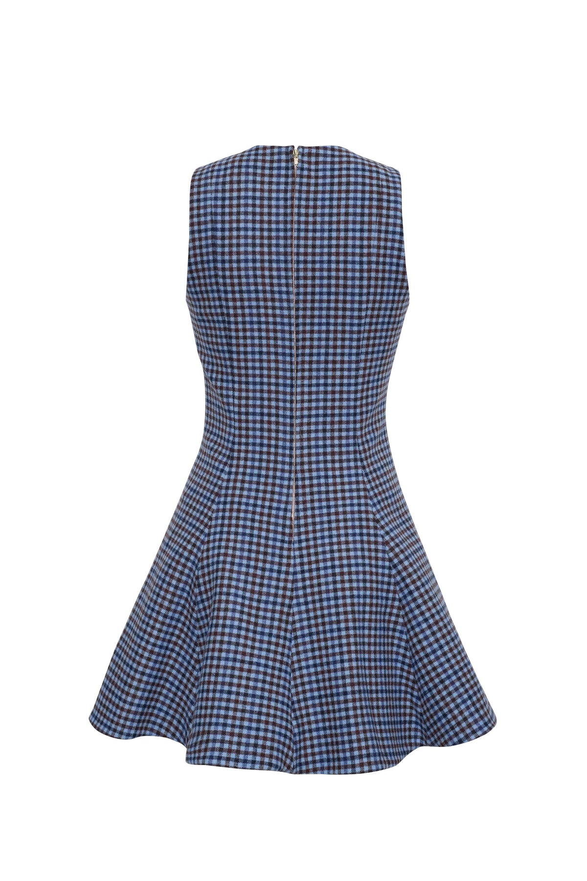 Burns Dress in Edmound Plaid Blue