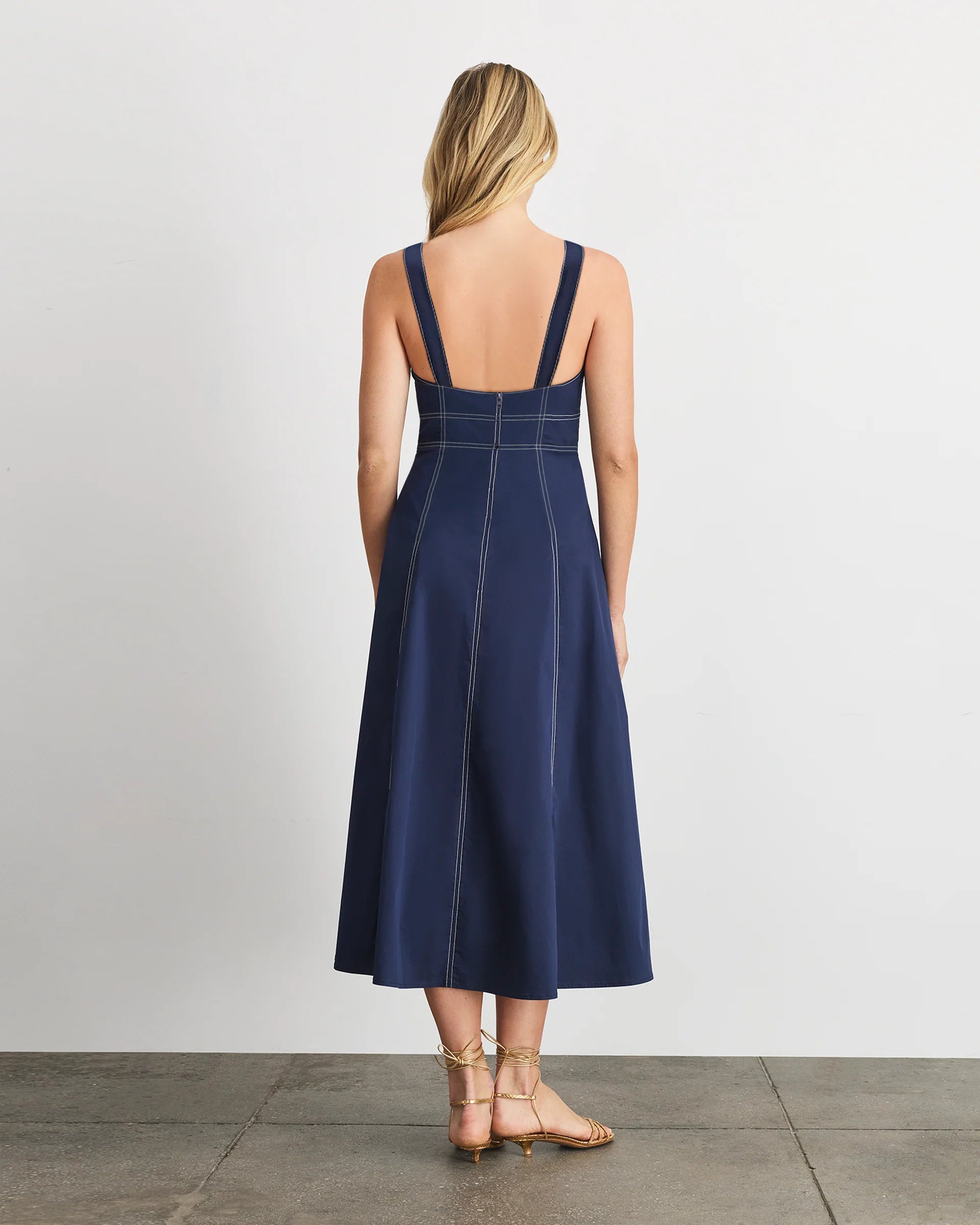 Caprice Dress in Maritime Blue