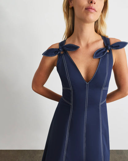 Caprice Dress in Maritime Blue