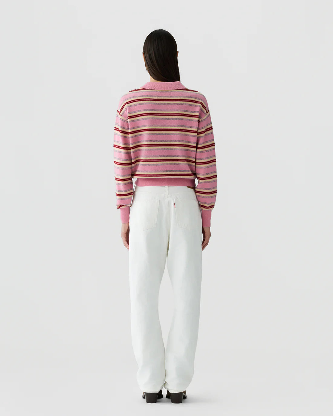 Collegiate Stripe Polo in Sprinkle Combo