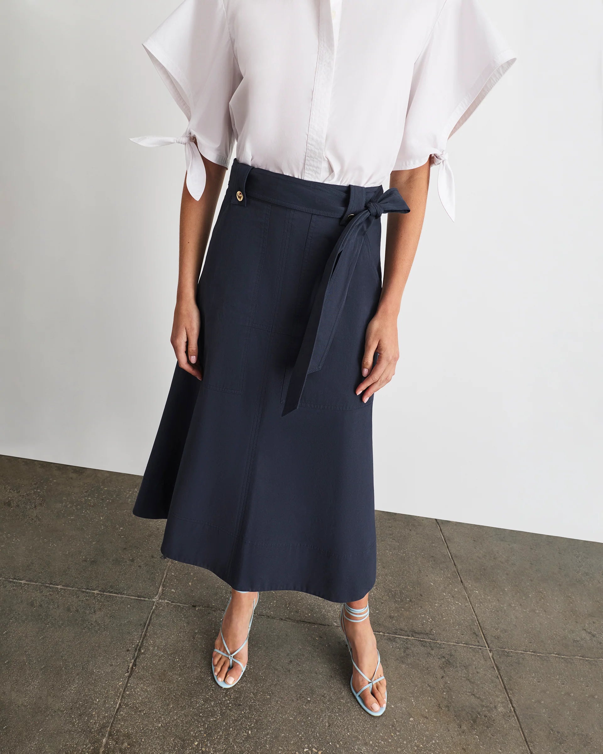 Brinson Skirt in Martitime Blue