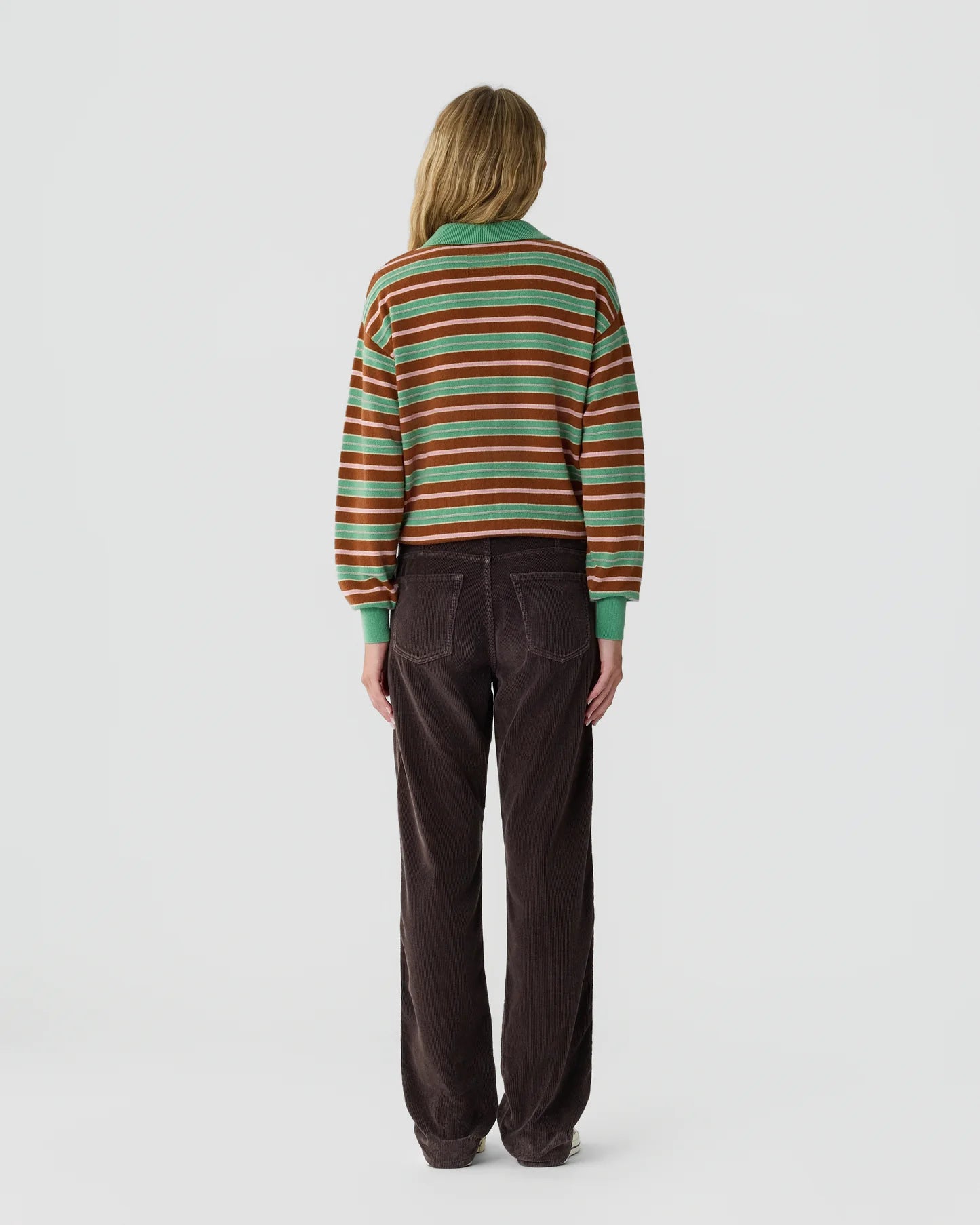 Collegiate Stripe Polo in Highland Combo
