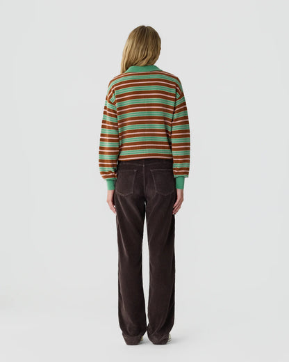 Collegiate Stripe Polo in Highland Combo
