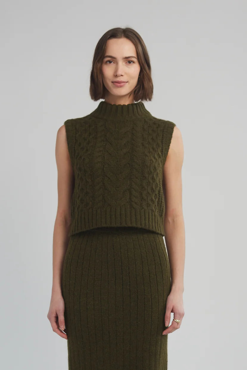 Ada Tank in Dark Olive