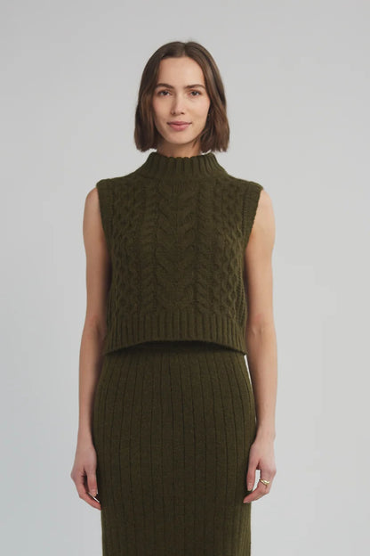 Ada Tank in Dark Olive