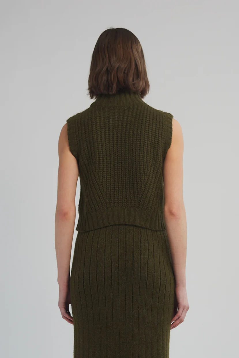 Ada Tank in Dark Olive