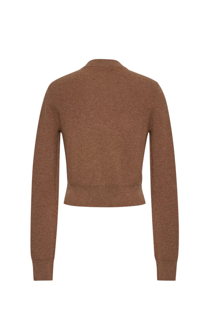 Ellery Cardigan in Camel Heather