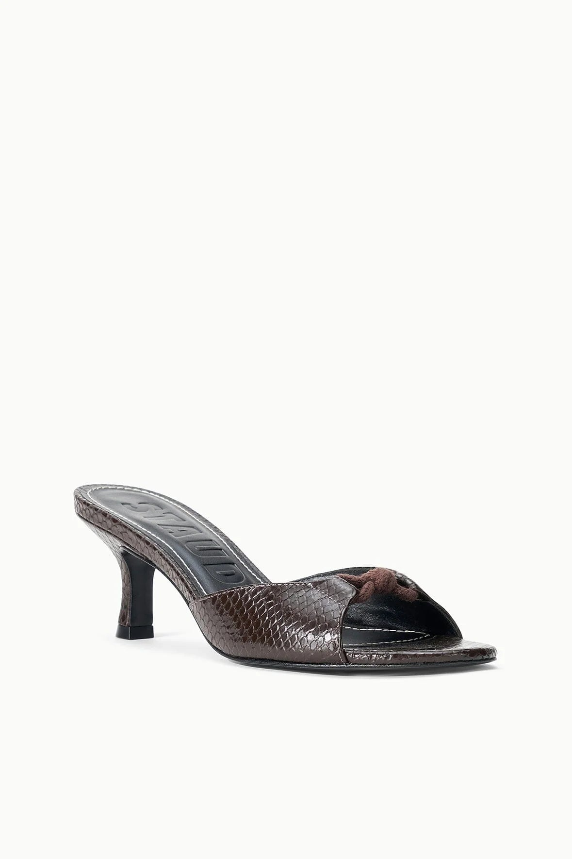 Brynn Mule in Espresso Snake