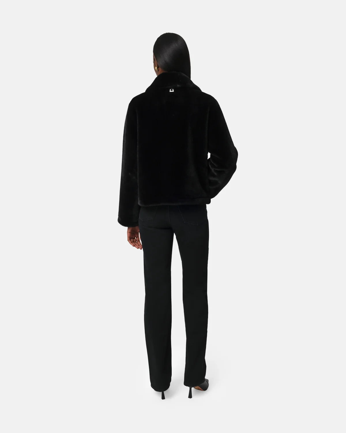 Elis Coat in Noir