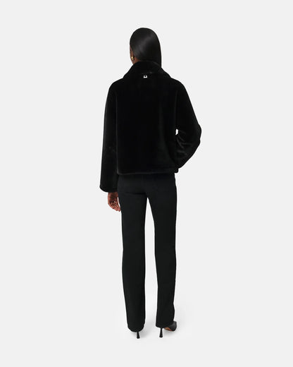 Elis Coat in Noir