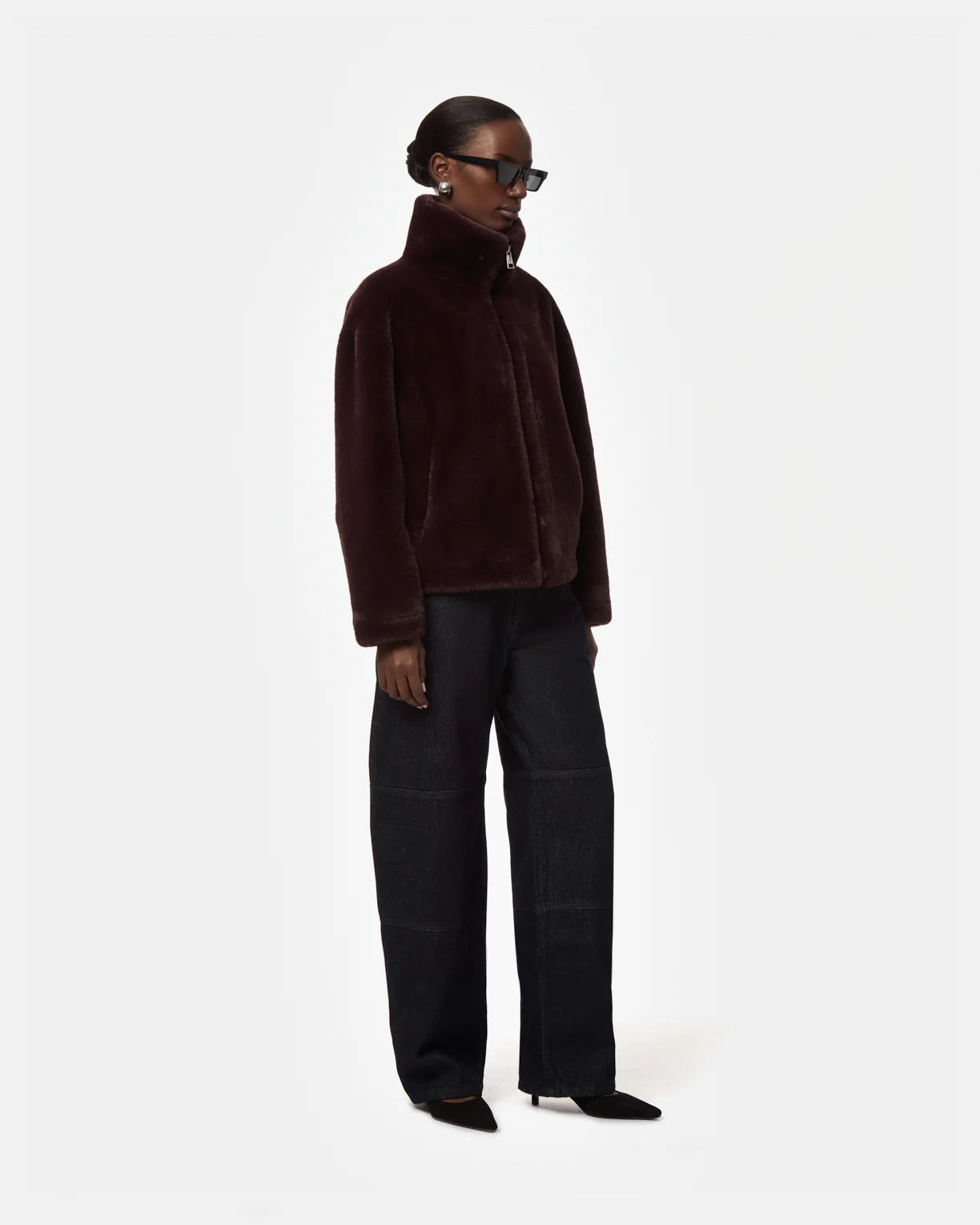 Brooks Coat in Burgundy