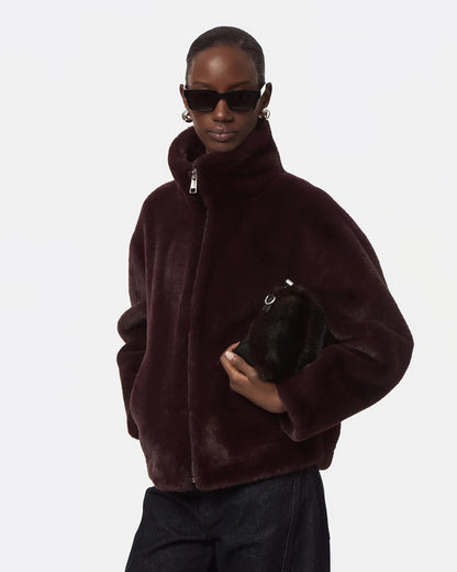 Brooks Coat in Burgundy