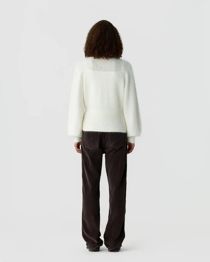Grizzly Sculpted Cardigan in Cream